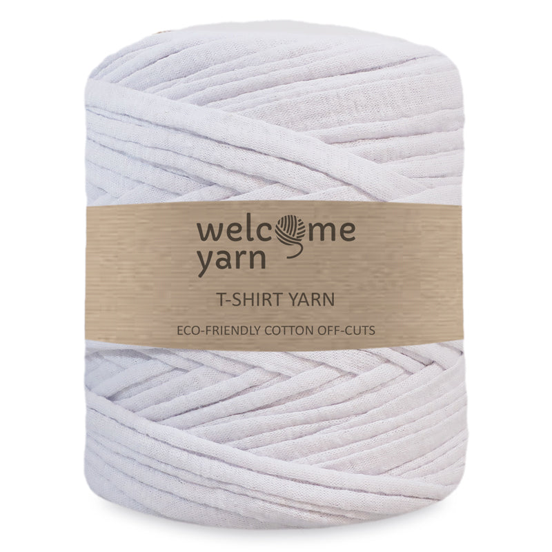 T-shirt Yarn Powder White