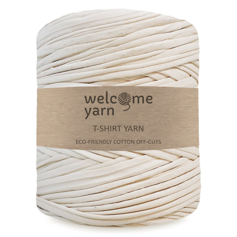 T-shirt Yarn Floral White