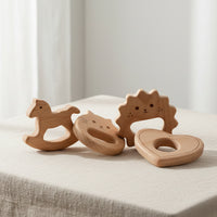 Anneau de dentition en bois pour bébé, pour les travaux manuels