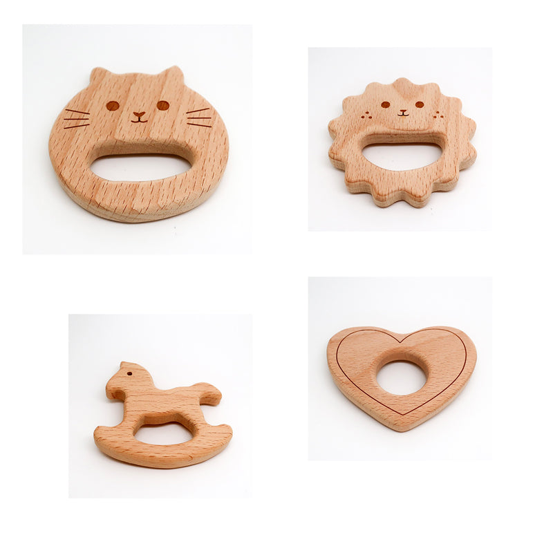 Wooden Baby Teether for Handcrafts