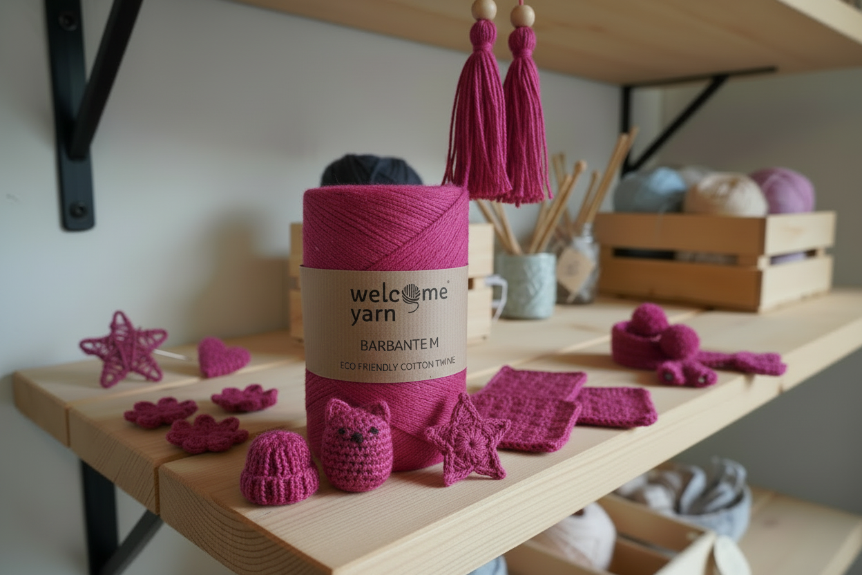 Barbante M Fuchsia Pink
