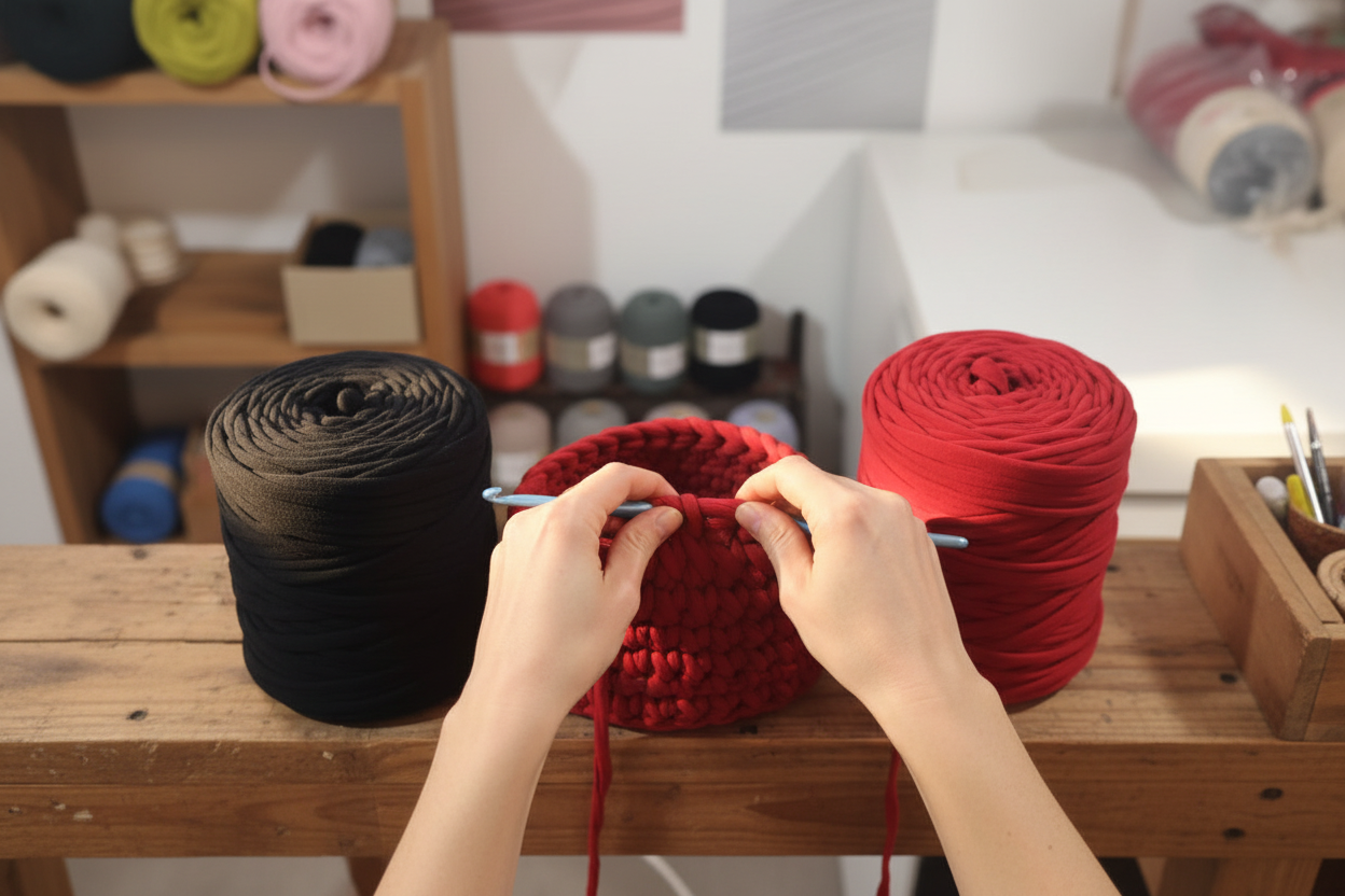 T-shirt Yarn Pack2x - Black and Red