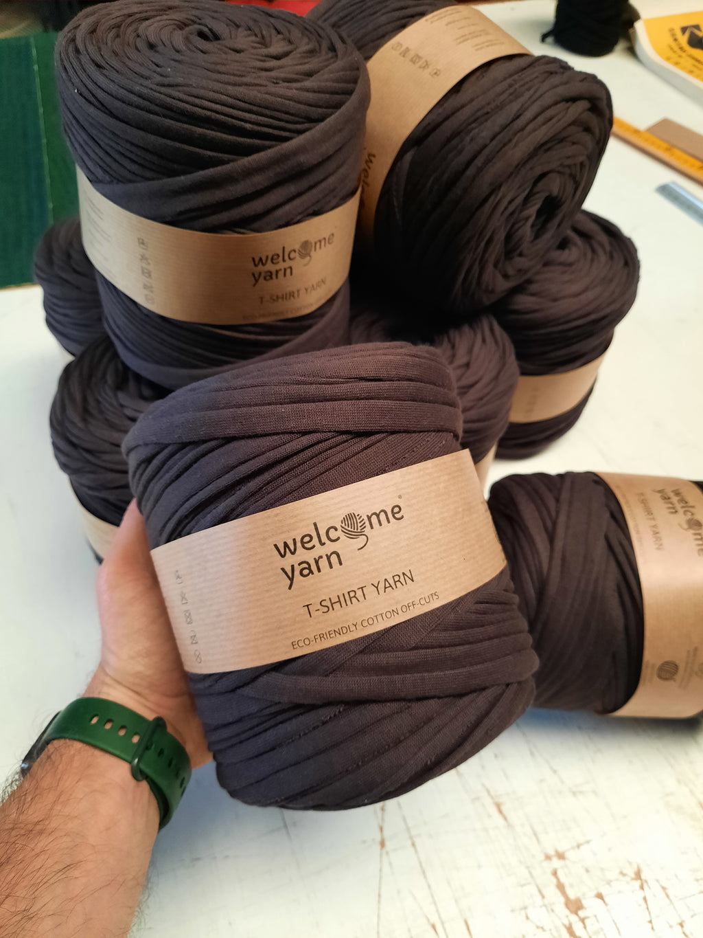 T-shirt Yarn Pack 10x - Brown