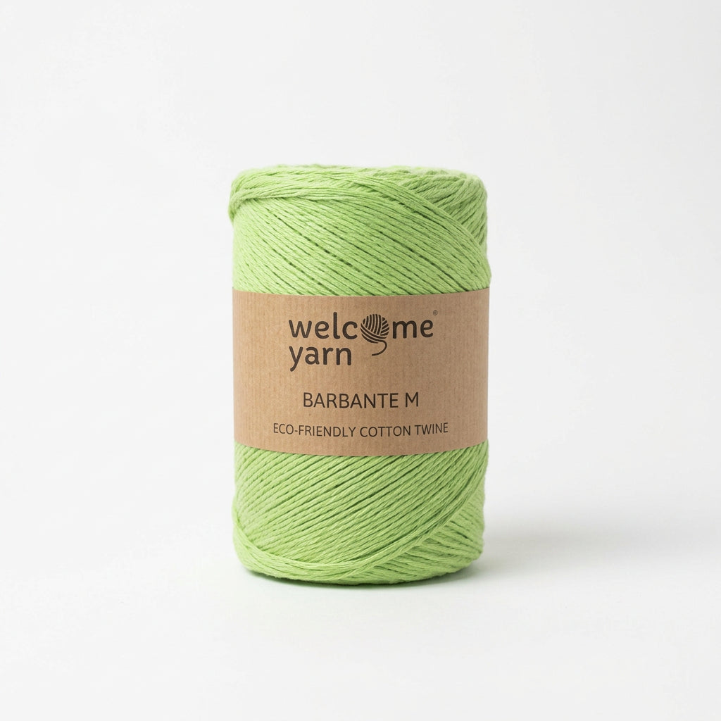 Fio Barbante Verde Lima 300g – Algodão Reciclado | WelcomeYarn