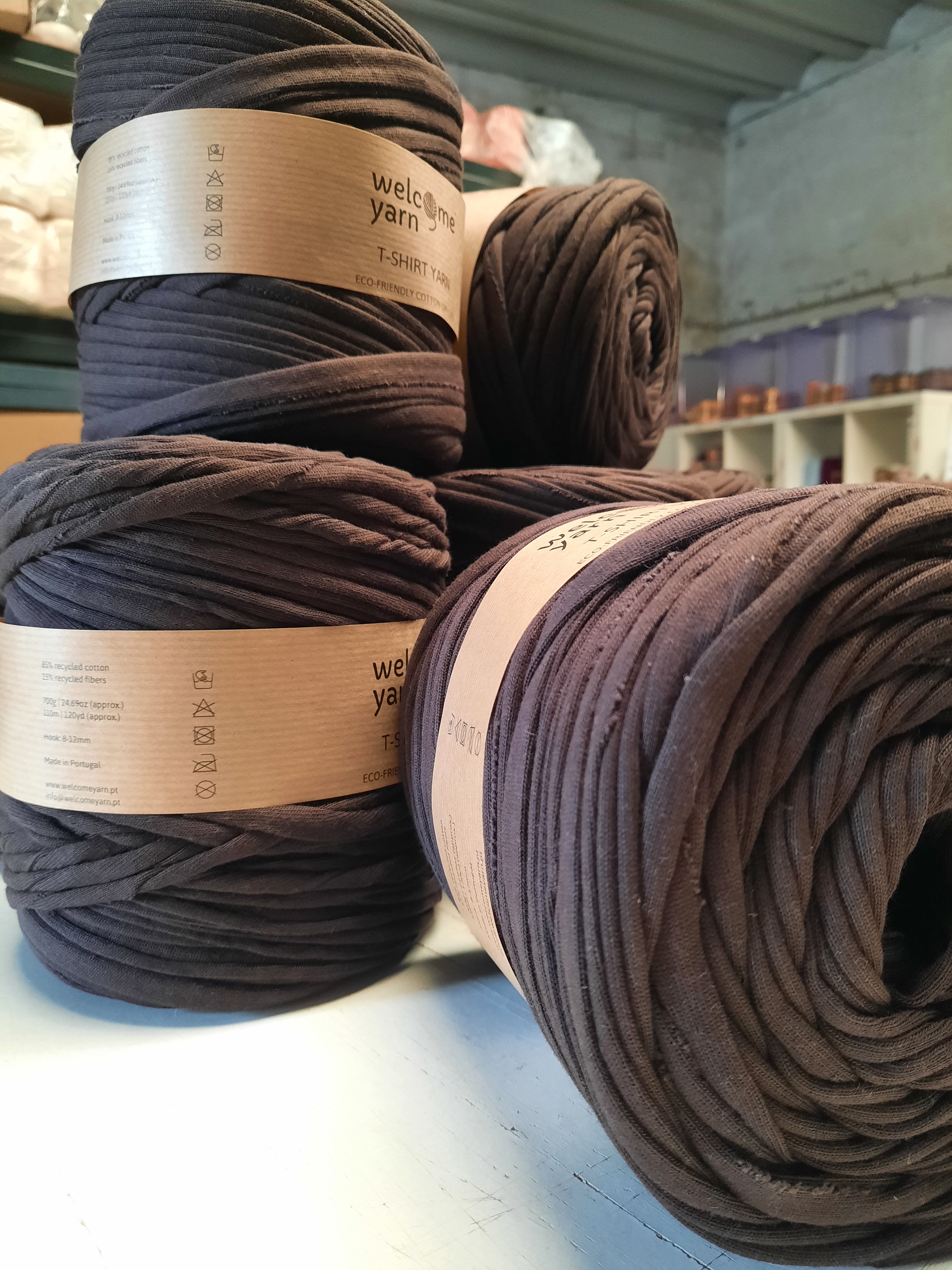 T-shirt Yarn Pack 10x - Brown
