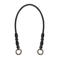 Black Vegan Leather Black Beads Handle 70cm