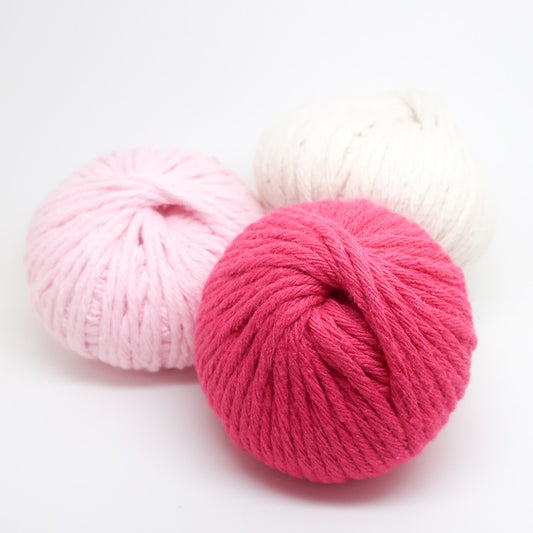 Barbante Mini Ball Pack3x Pink