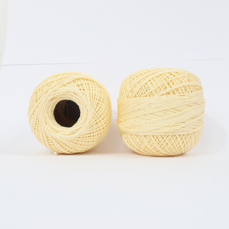 Crochet Thread Pastel Yellow #13