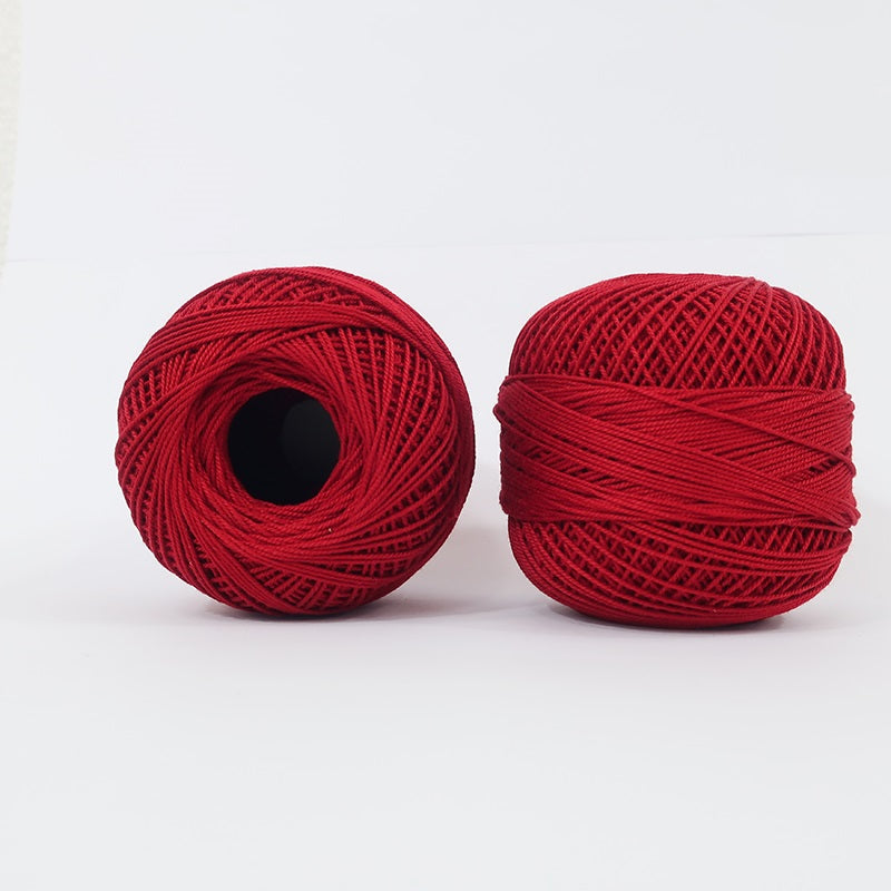 Crochet Thread Maroon Red #35