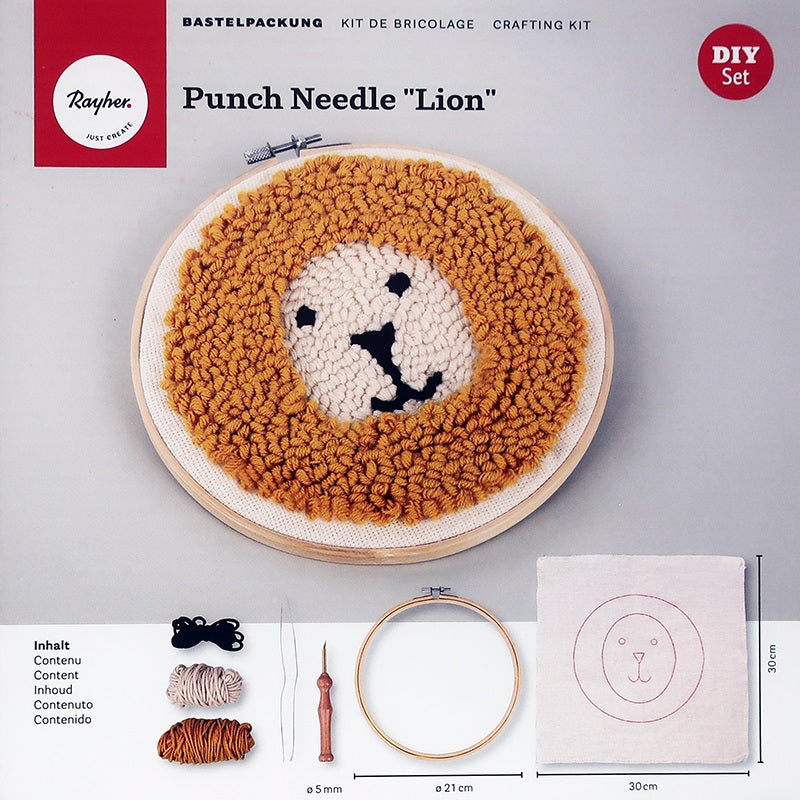 DIY Punch Needle Kit Lion