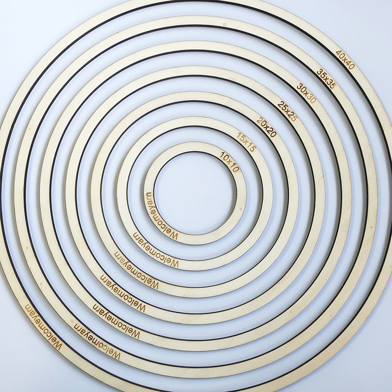 Macramé Wooden Round Shape