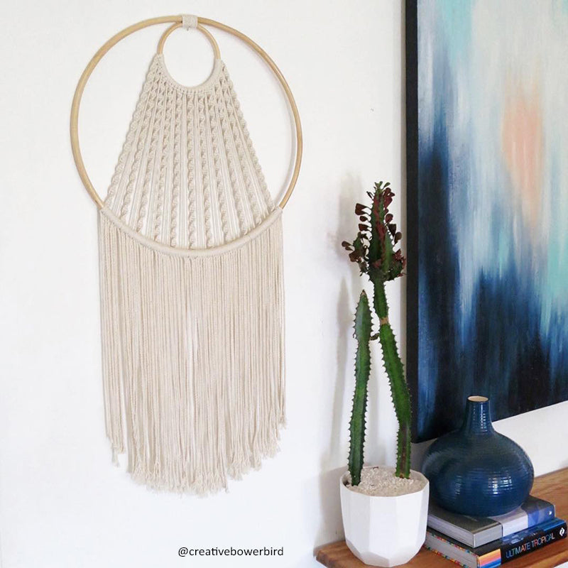 Macramé Wooden Round Shape