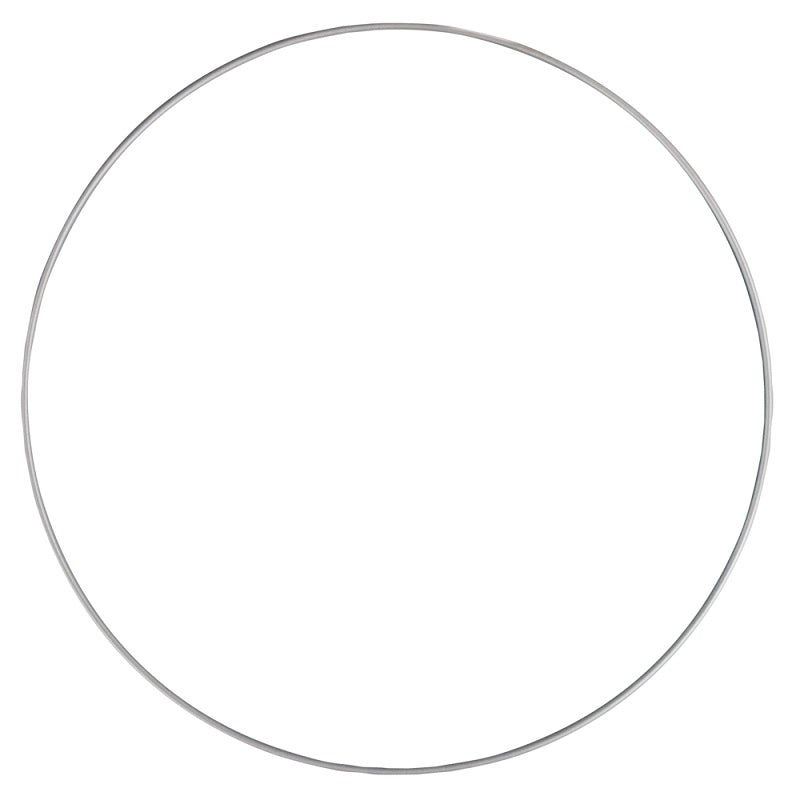 Créole en métal argenté laqué 15 cm