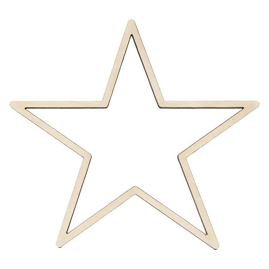 Macramé Wooden Star Shape