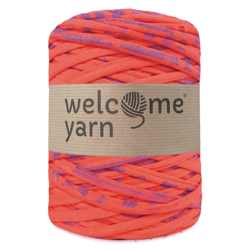 T-shirt Yarn Coral and Violet