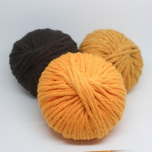 Barbante Mini Ball Pack3x Dark Yellow Mustard Chocolate