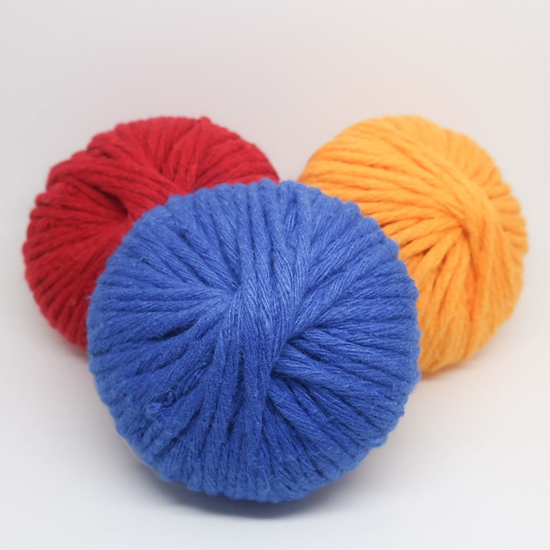 Barbante Mini Ball Pack3x Blue Yellow Red