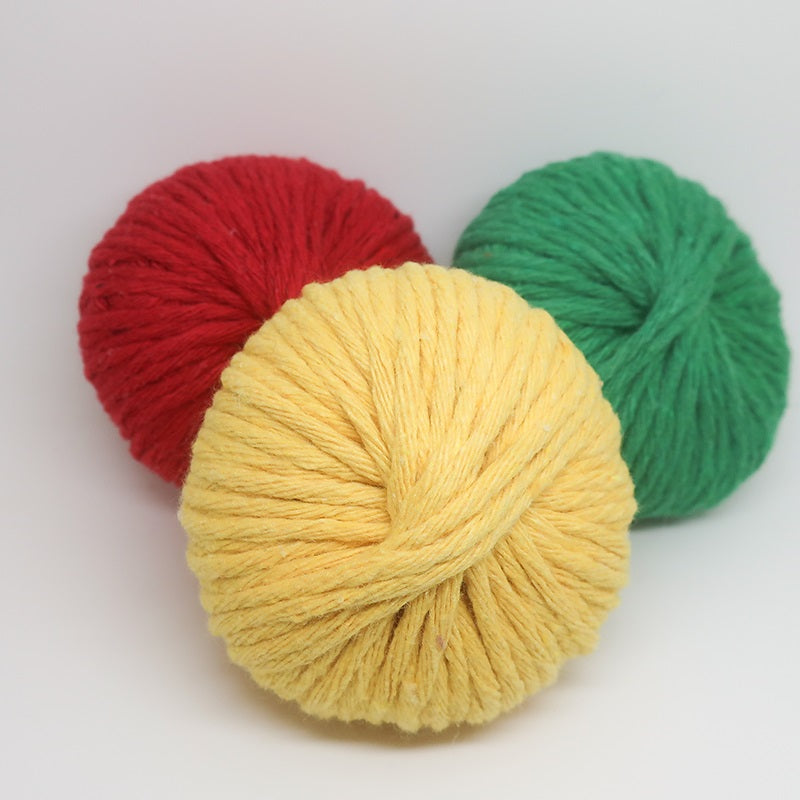 Barbante Mini Ball Pack3x Yellow Green Red
