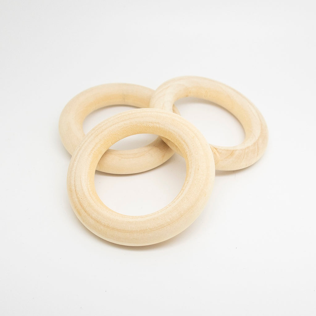 Wooden Rings for Macramé