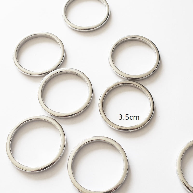 Thin Metal Rings for Macramé