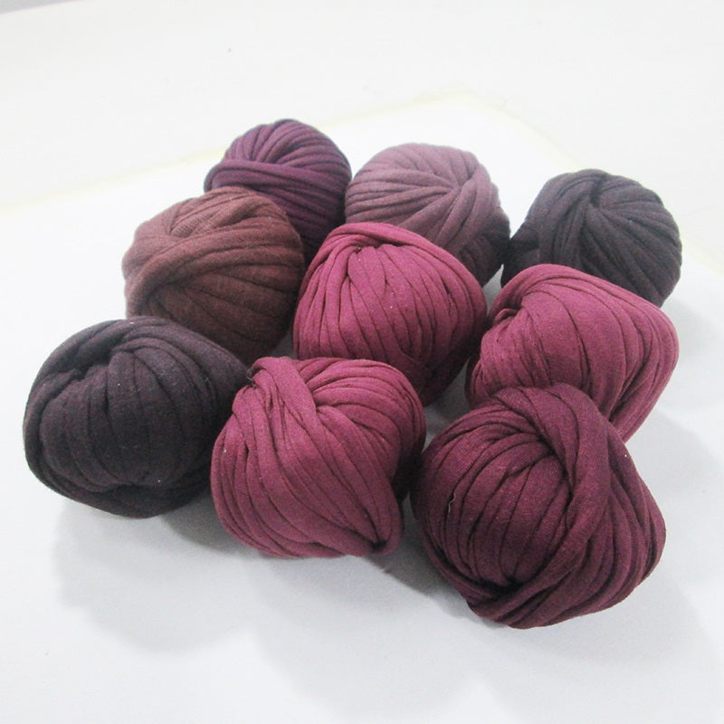 T-shirt Yarn Mini Balls Pack9x Shades of Wine/Purple