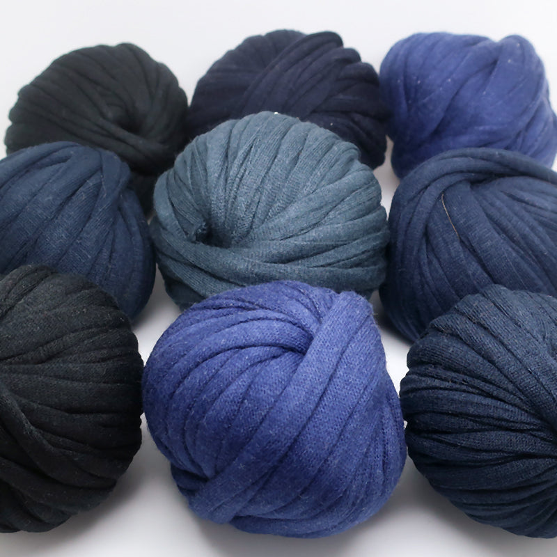 T-shirt Yarn Mini Balls Pack9x Dark Blue