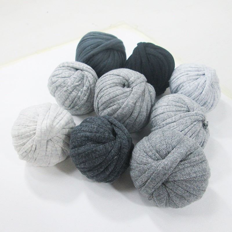 T-shirt Yarn Mini Balls Pack9x Shades of Grey