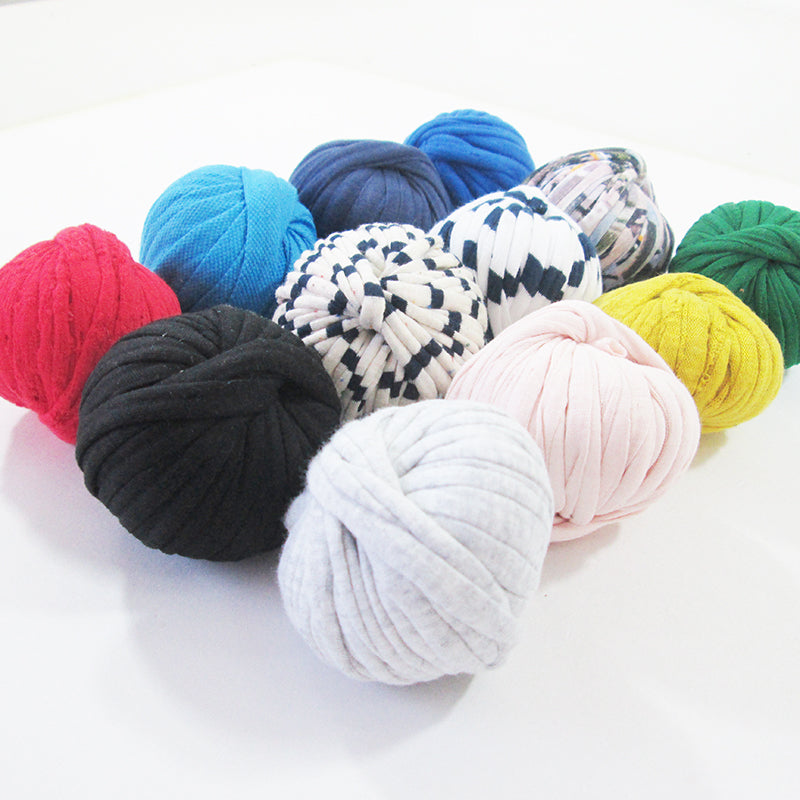 T-shirt Yarn Mini Balls Pack12x Mixed Colours